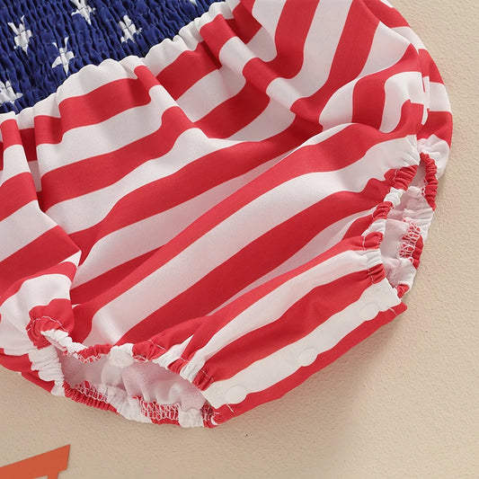 CN Guangdong Independence Day Rompers For Toddler Girls