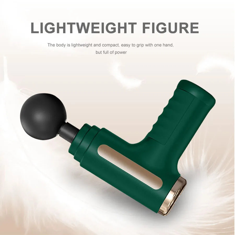 Fitness Massager Fascia Gun Electric Massager With 4 Replaceable Heads