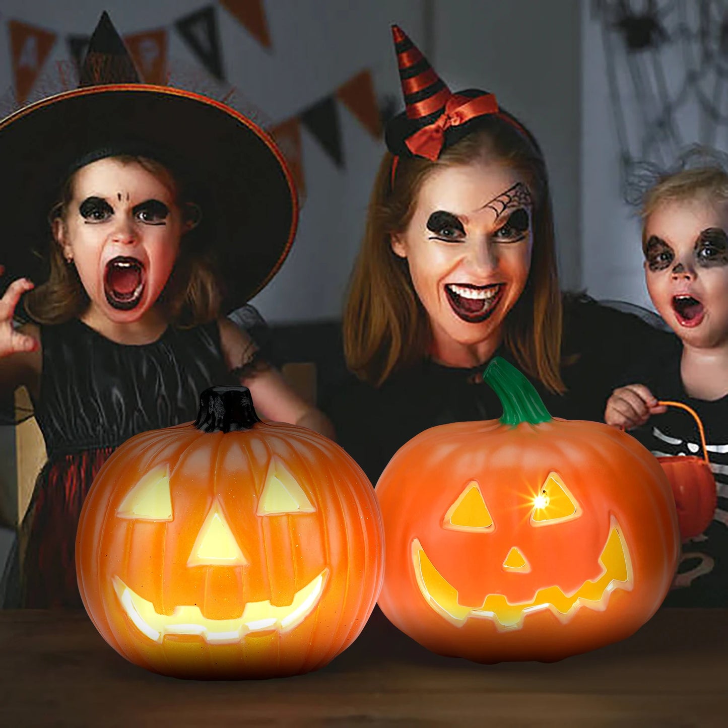 NoHign Halloween Pumpkin Lantern Decor Prop Outdoor Light