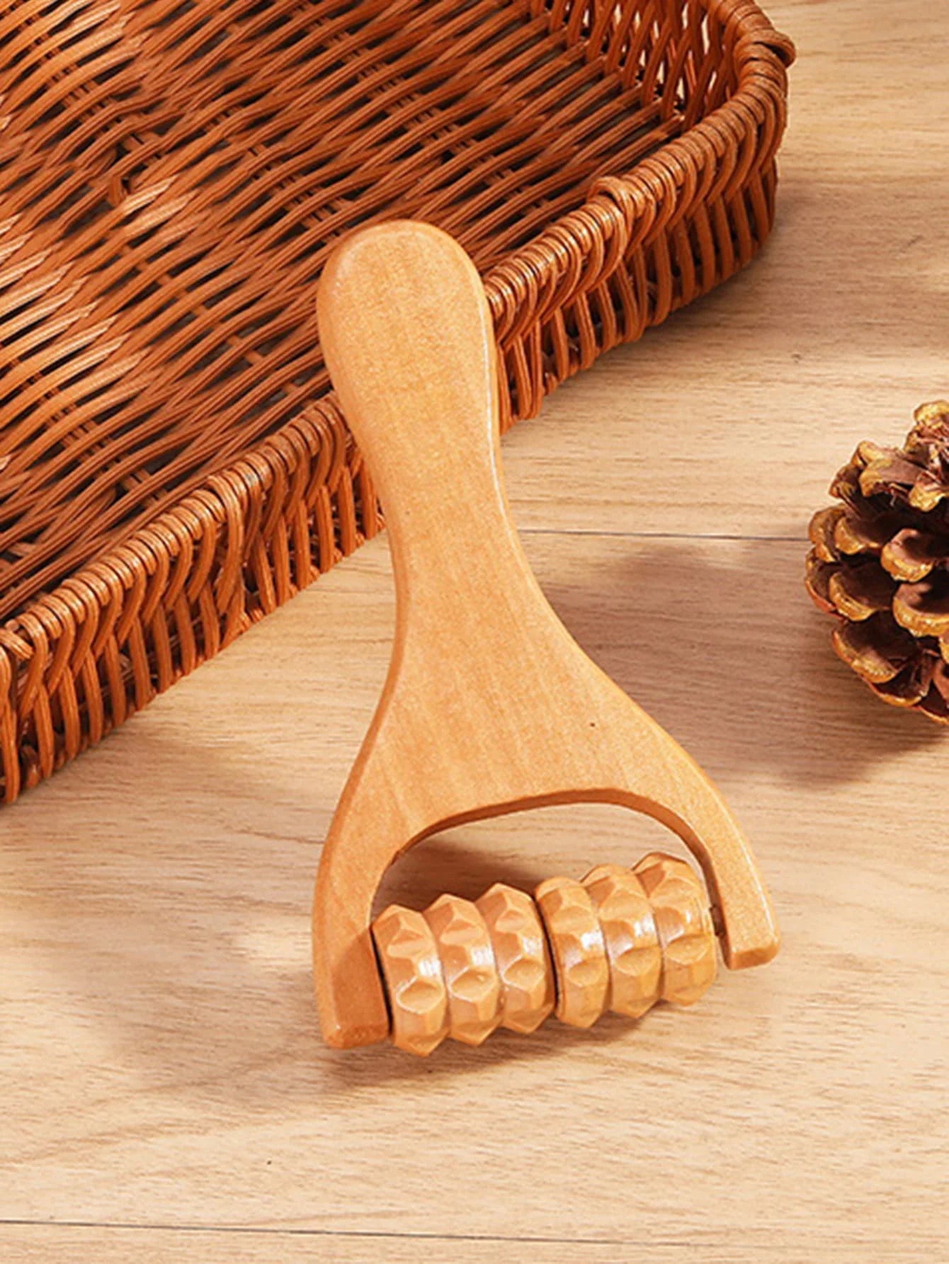 Define Beauty Wooden Roller Massager For Face Body Neck Hands