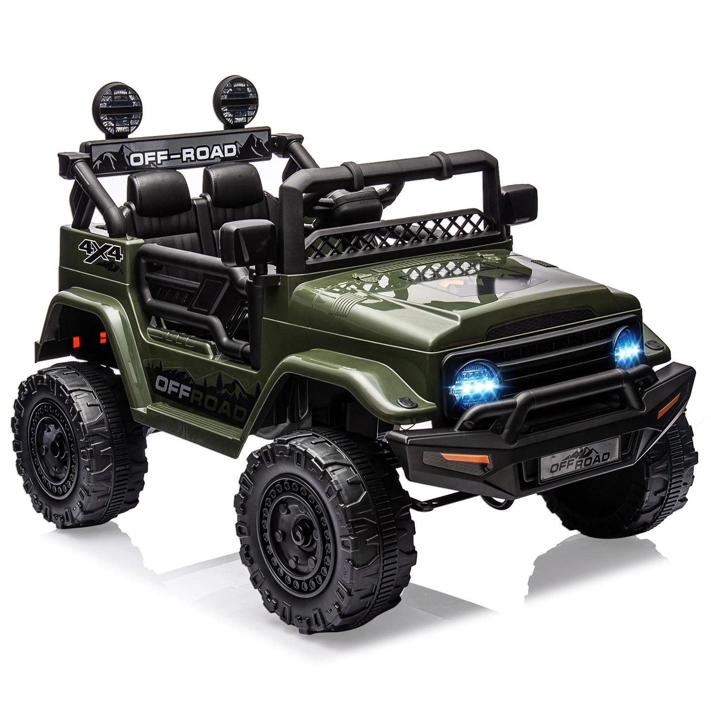HiMIS 12V Kids Ride On Truck With Remote Control Led Lights