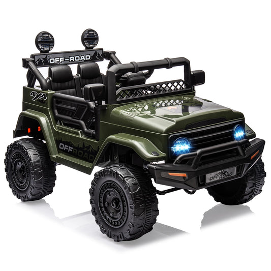 HiMIS 12V Kids Ride On Truck With Remote Control Led Lights