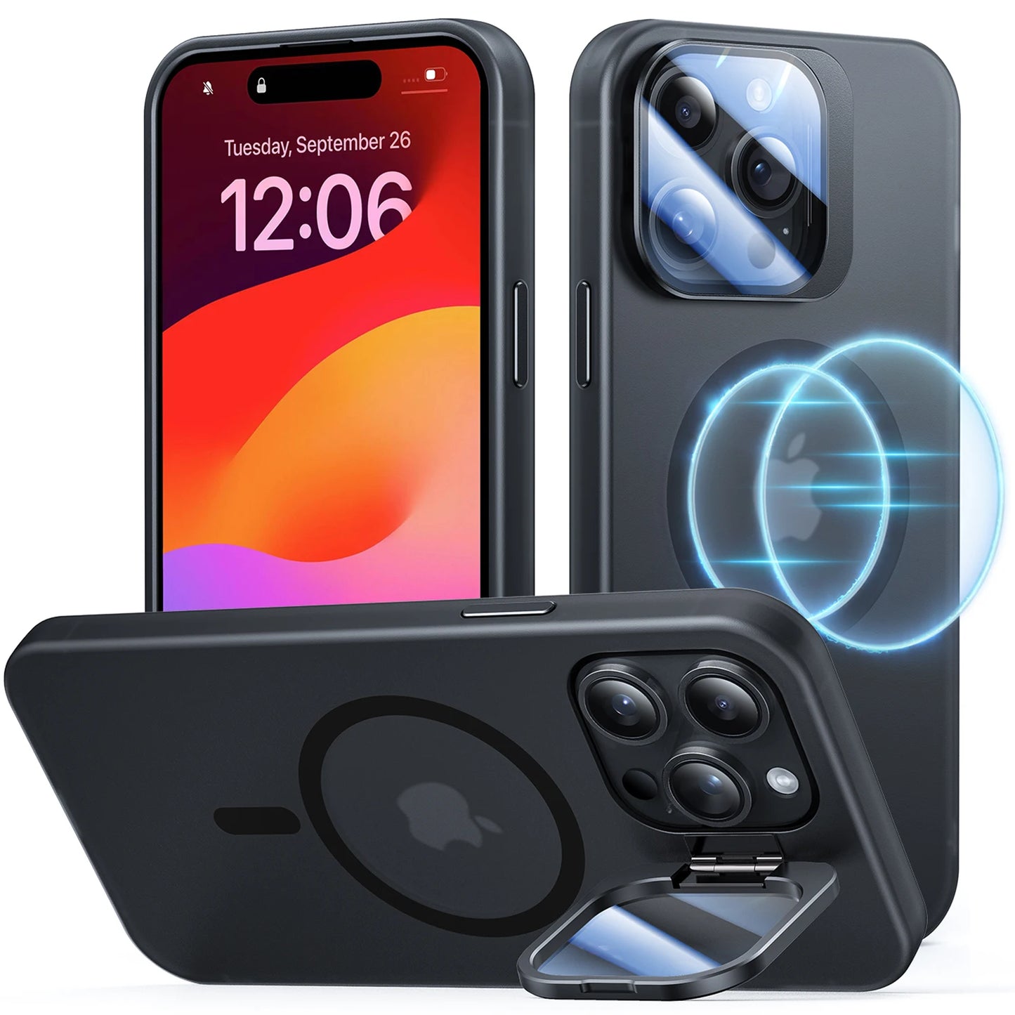 MagSafe Magnetic Case for iPhone 14 15 Series with Stand