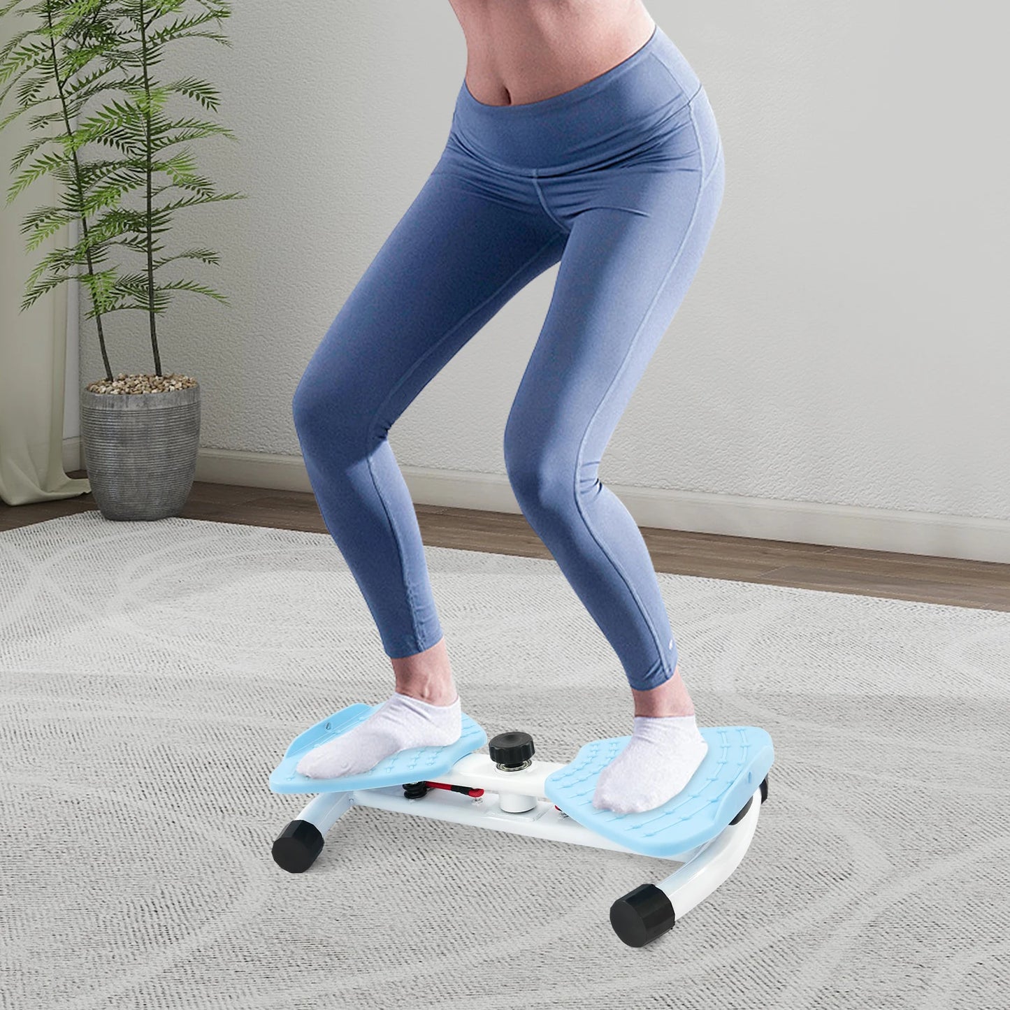 Unisex Waist Twisting Board With Double Grippy Pedals