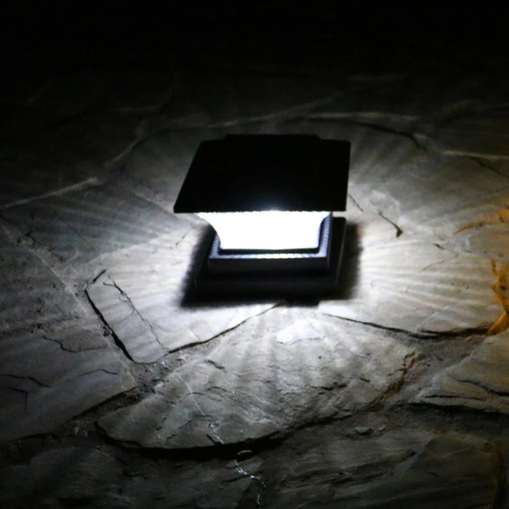 Waterproof Solar Power LED Pillar Lamp ABS Positive White/Warm Light NiMH 1.2V Yard Post Light Garden Fence Lights Decor