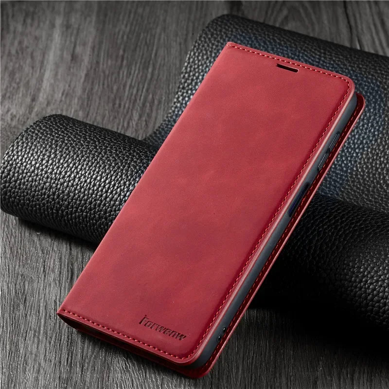 EUCAGR Leather Wallet Flip Case For iPhone Magnetic Cover