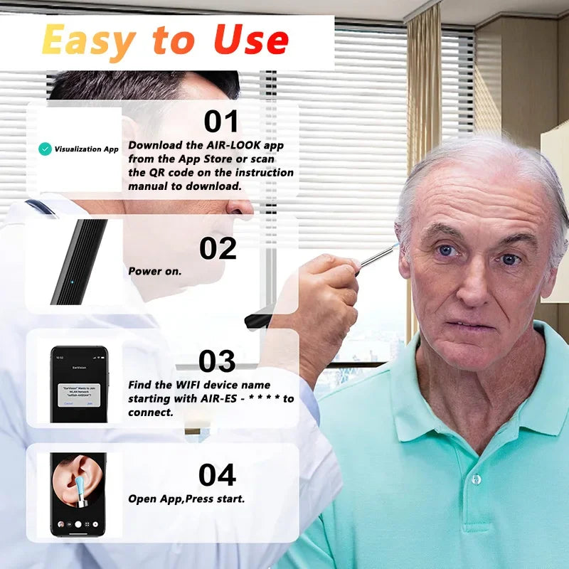 South Moon Visual Ear Wax Cleaner With Camera Endoscope