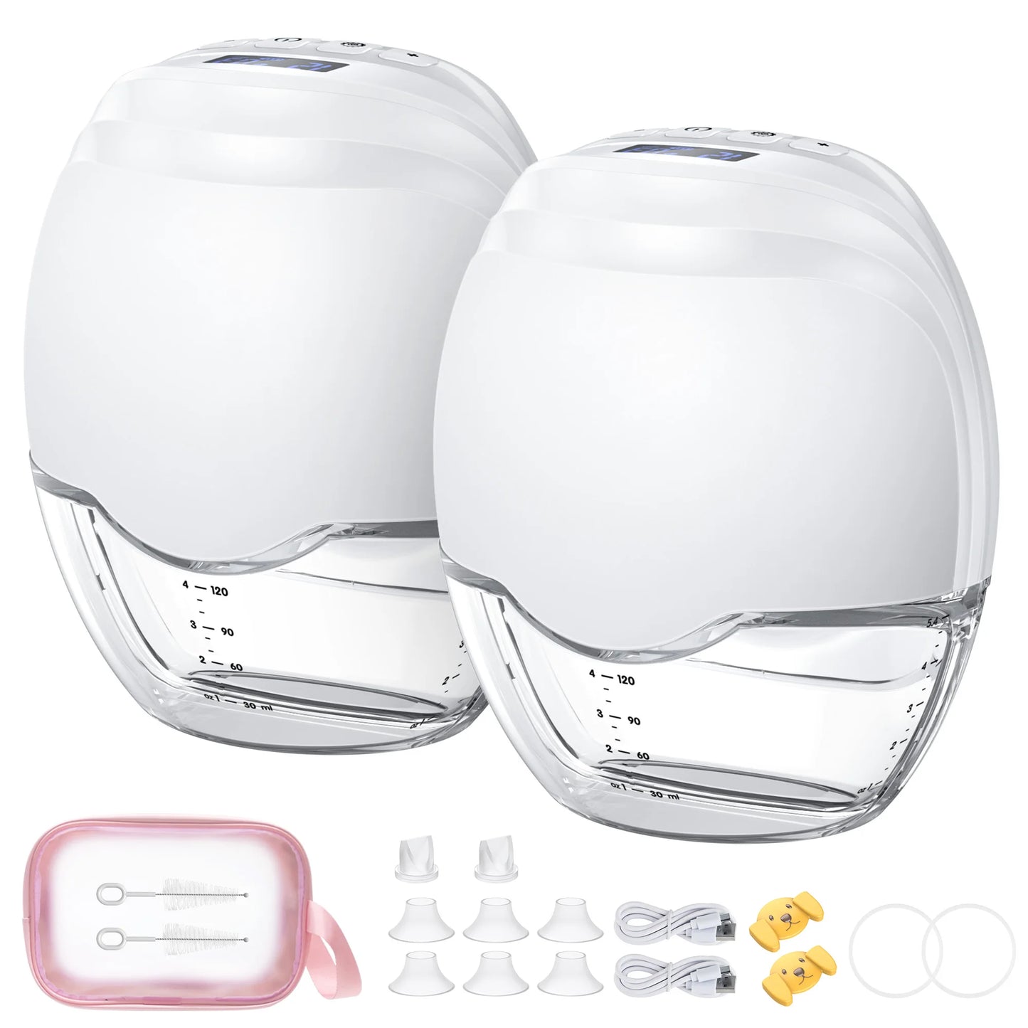 Jheppbay Wearable Hands Free Electric Breast Pump with LED Display