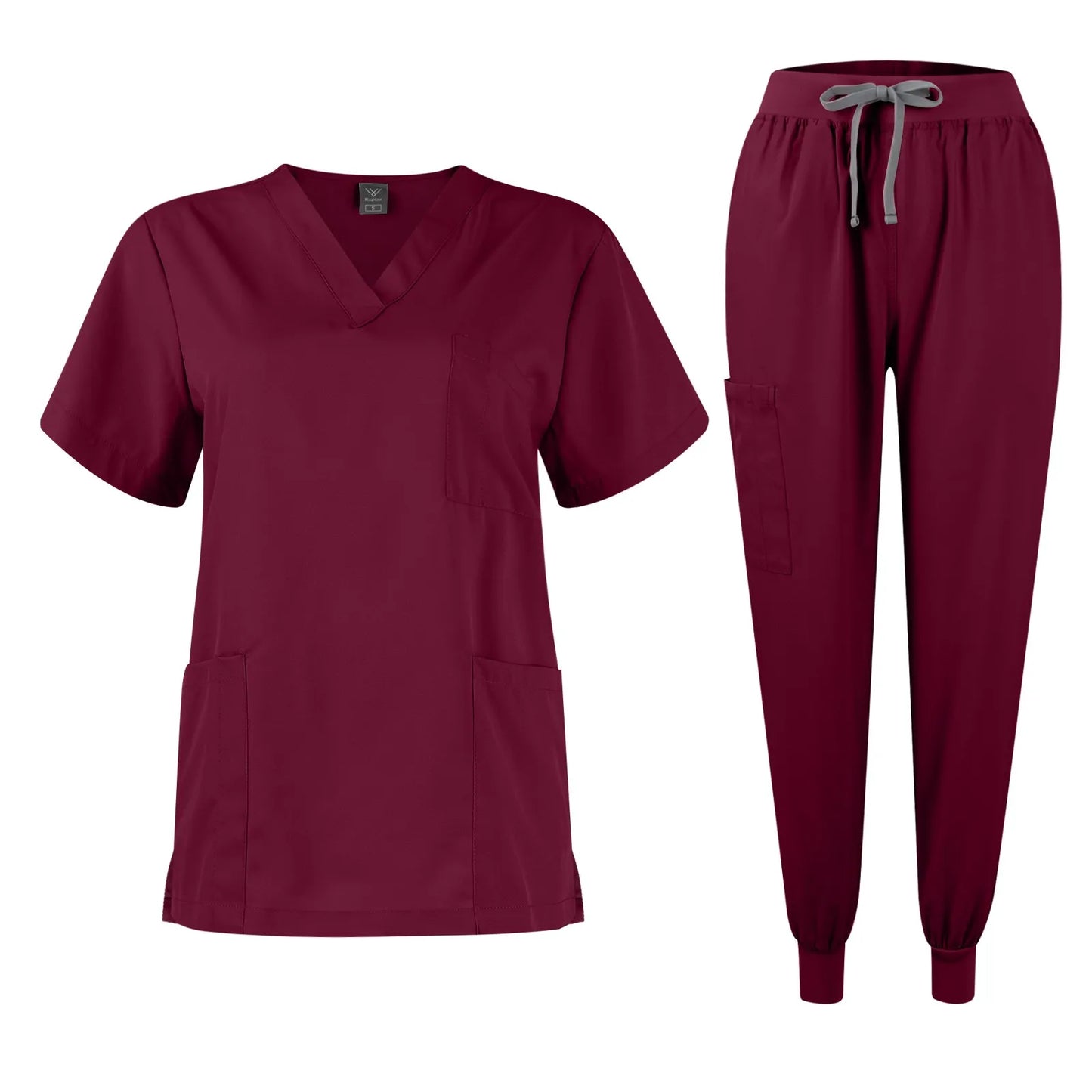 Eillysevens Women Quick Dry Nurse Uniform V Neck Set