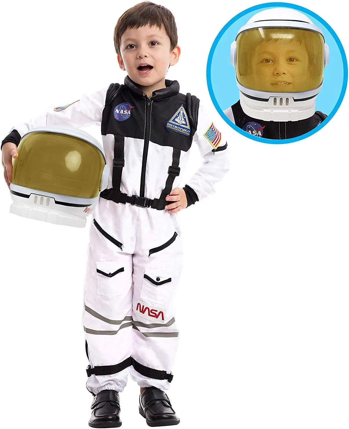 Joyfy Astronaut Costume With Helmet Space Suit For Toddler