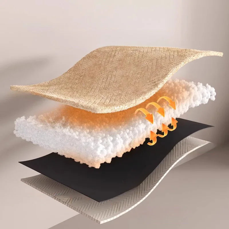 Nordic Winter Thickened Polyester Curtain Panel With Velcro