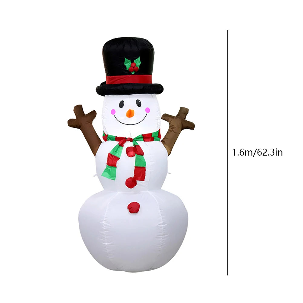 Alloet Inflatable Illuminated Snowman Ornament With LED Light Christmas Decorations
