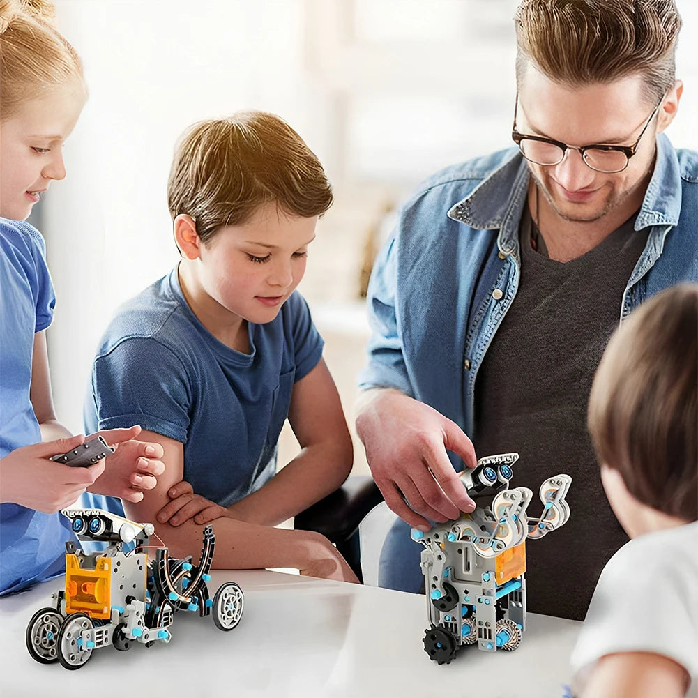 Wishiot STEM 13 In 1 Solar Powered Robot Kit Educational