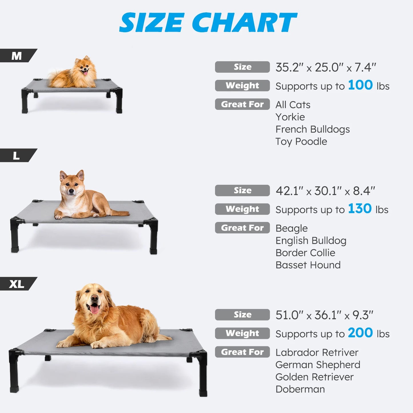 Jiangsu Elevated Dog Bed Cooling Raised Pet Cot Mesh