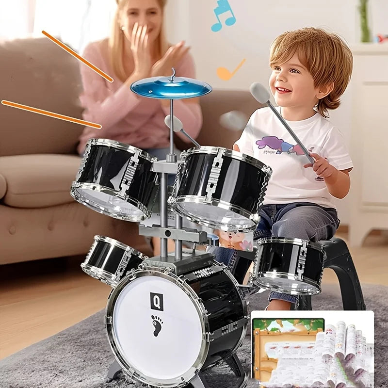 European American Children's Rock Drum Toy Set For Beginner