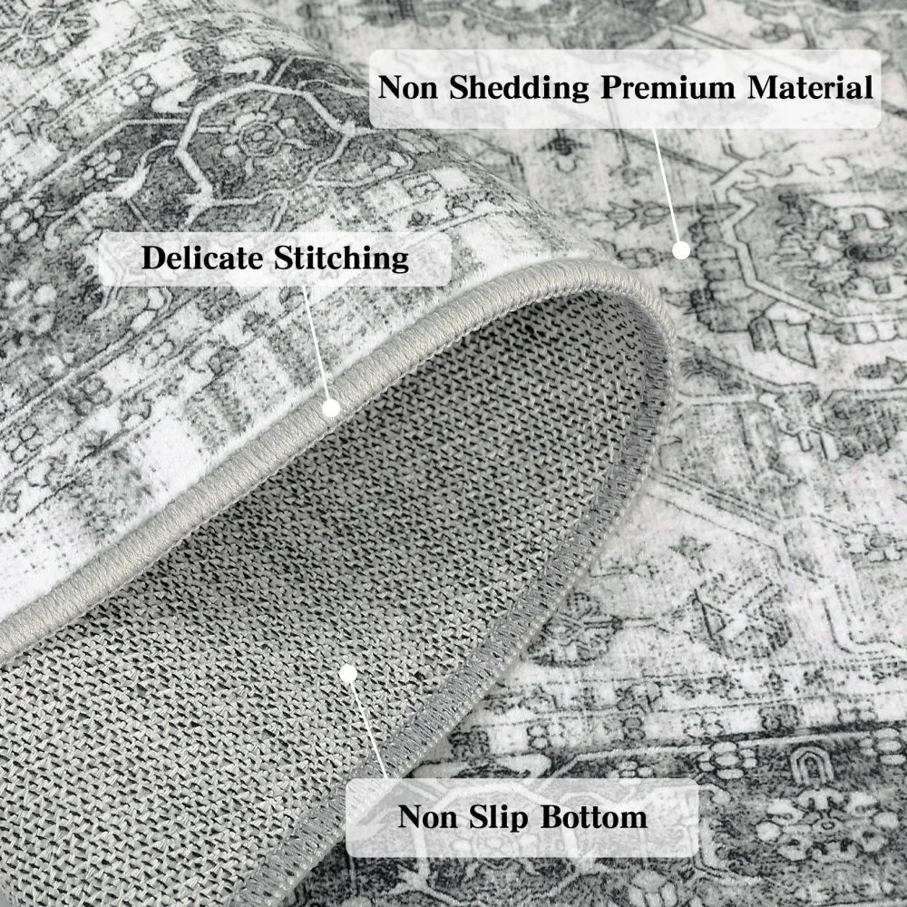 HobbyLane Washable Hallway Runner Rug Non Slip Floor Carpet