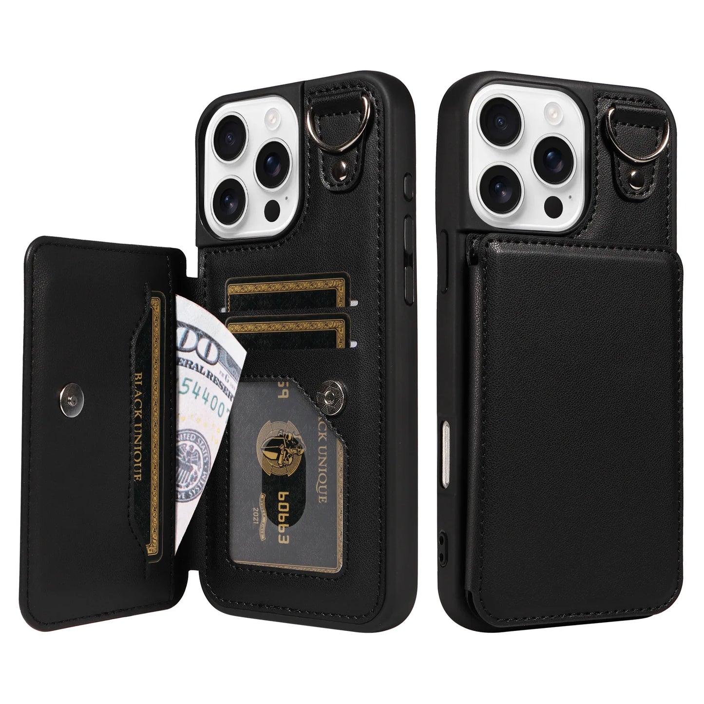 Compatible Apple Crossbody RFID Blocking Card Holder Wallet