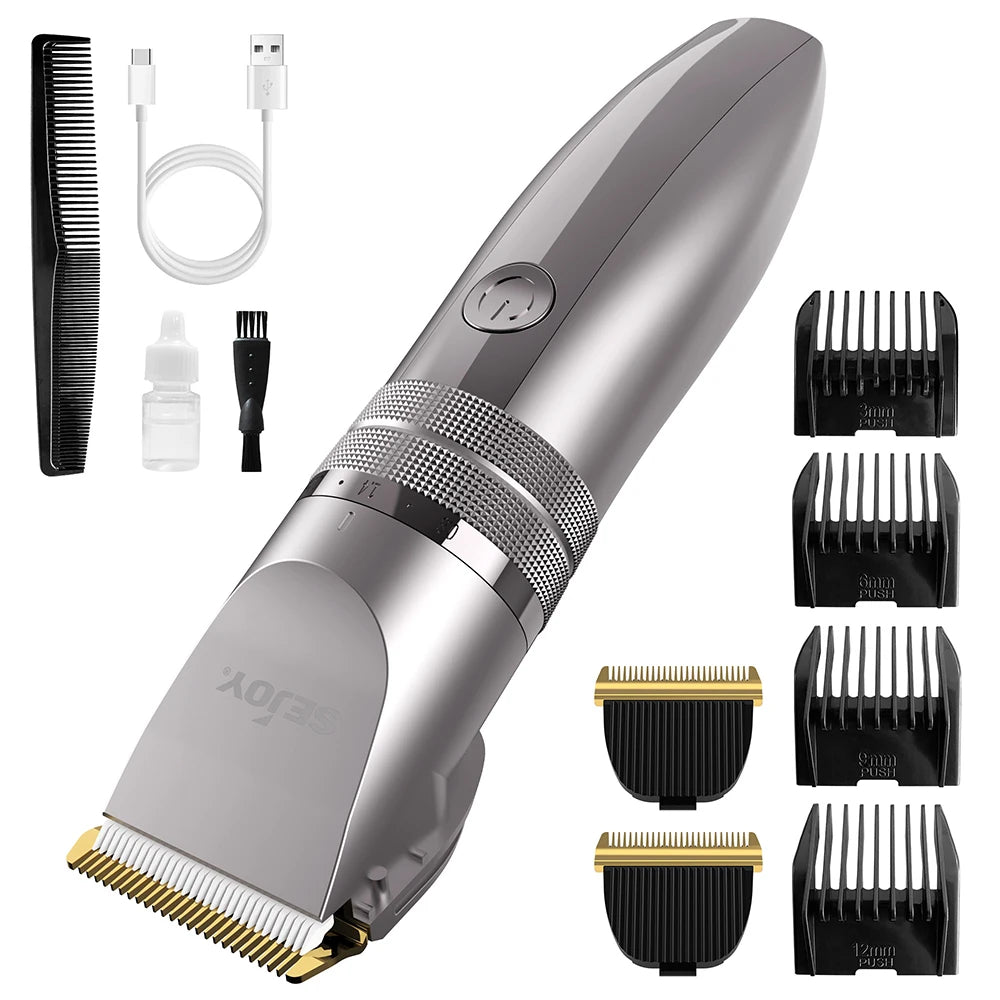Sejoy Hair Trimmer for Men Cordless Rechargeable Electric Clipper