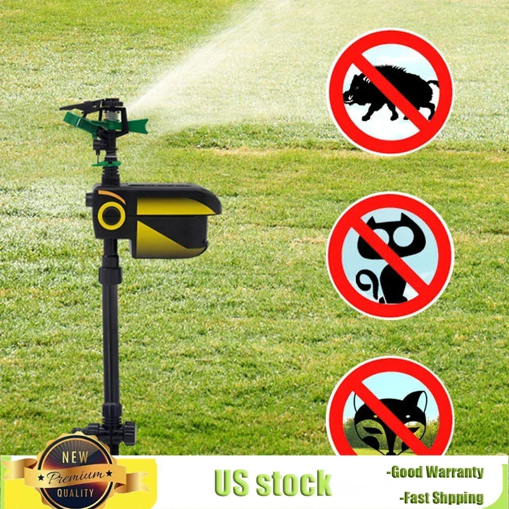 Solar Powered Animal Repellent With Motion Activation