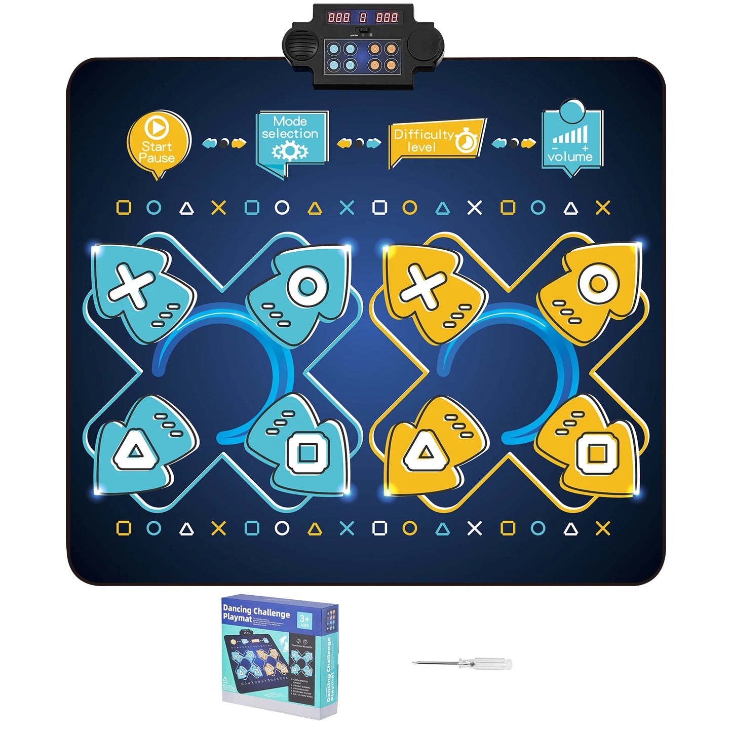 SucceBuy Kids Electronic Dance Mat 8 Button Pad For Girls