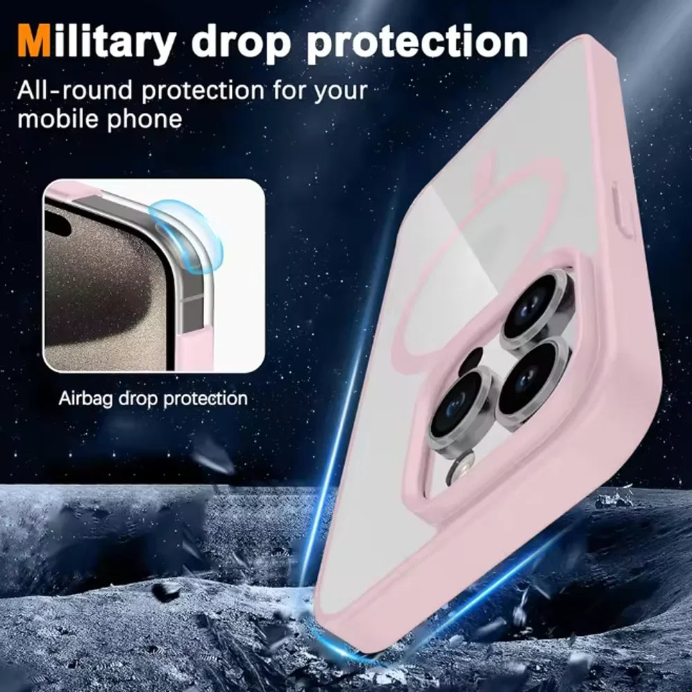 Plain MagSafe Case For IPhone Wireless Charging Slim