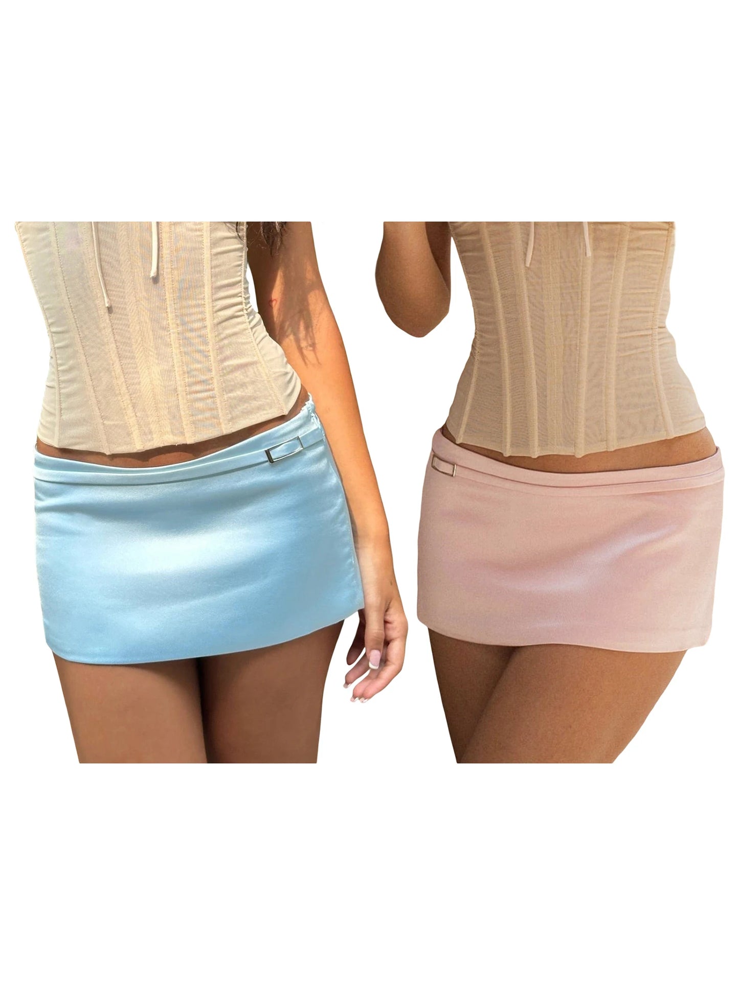 Women s Bodycon Mini Skirt Sexy Low Waist  Fit Clubwear Bottoms for Summer Parties and Nights Out