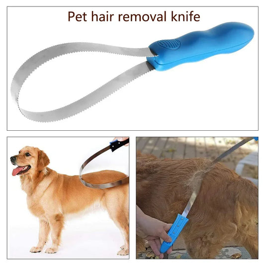 Stainless Steel Pet Horse Shedding Blade Grooming Tool