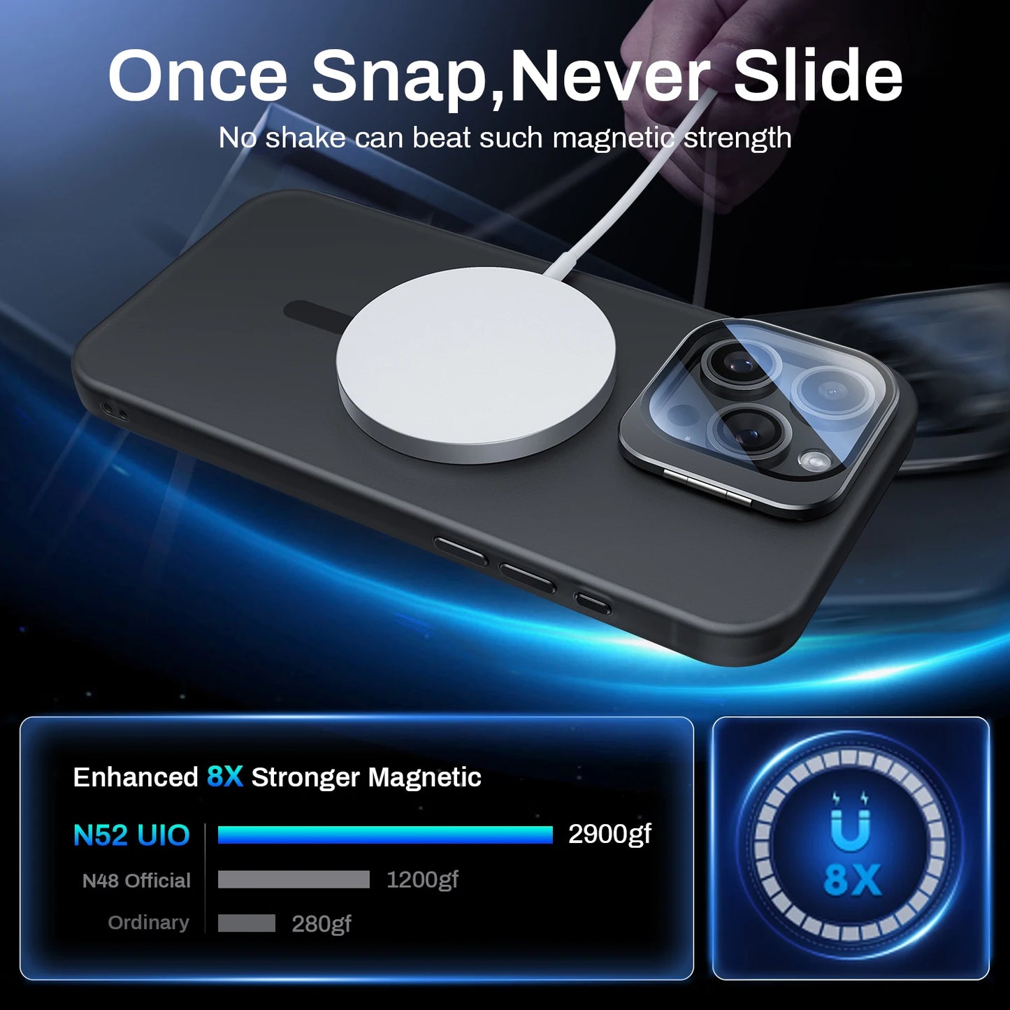 MagSafe Magnetic Case for iPhone 14 15 Series with Stand