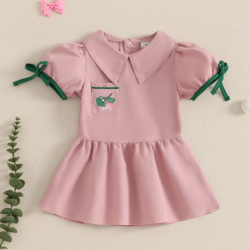 Adorable Infant Girl Floral Print Ruffle Sleeveless Dress with Bowknot Belt and Peter Pan Collar for Parties and Events