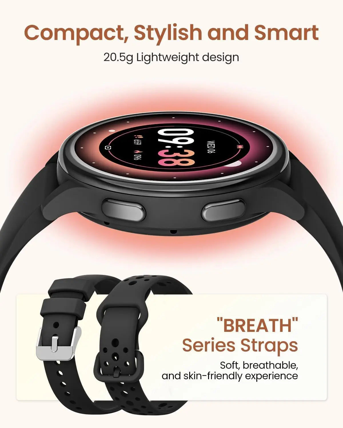Anyloop Womens Smartwatch Fitness Tracker With 400 Faces