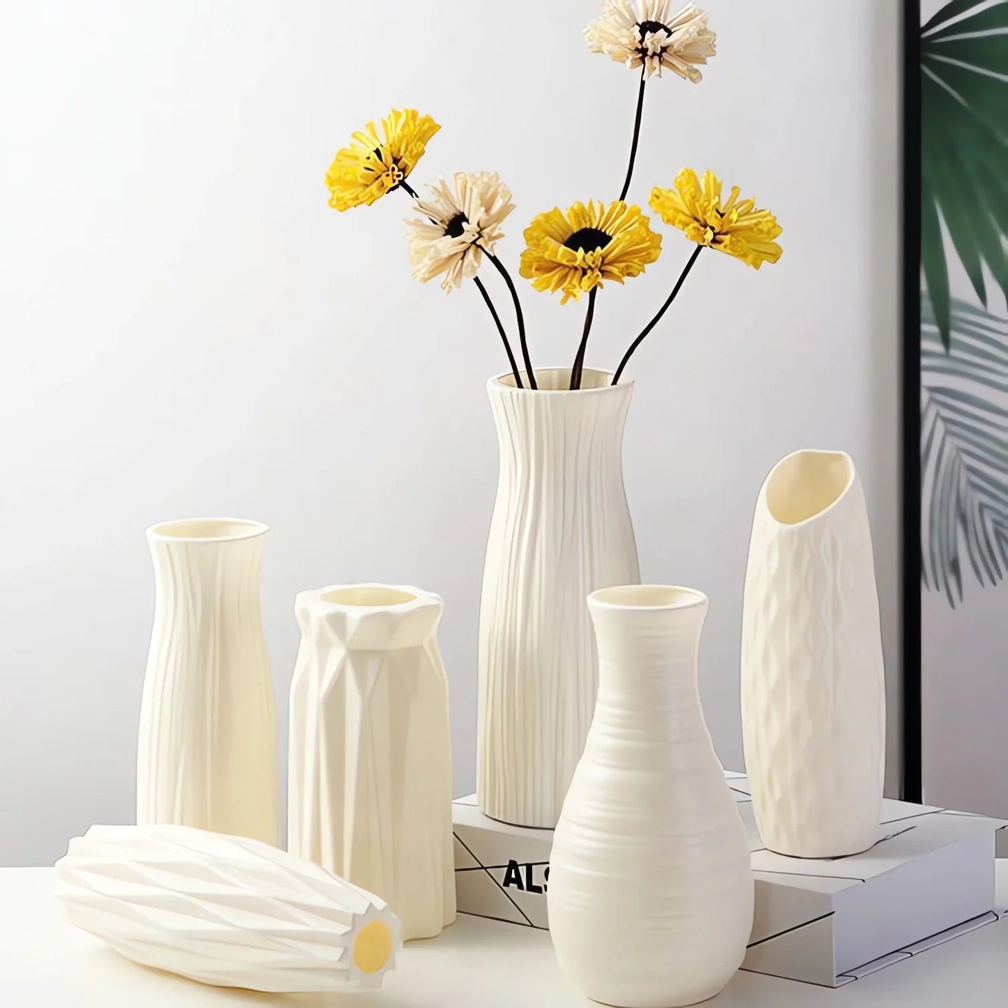 Function Nordic Plastic Vase Modern Simple Small Flower Pot