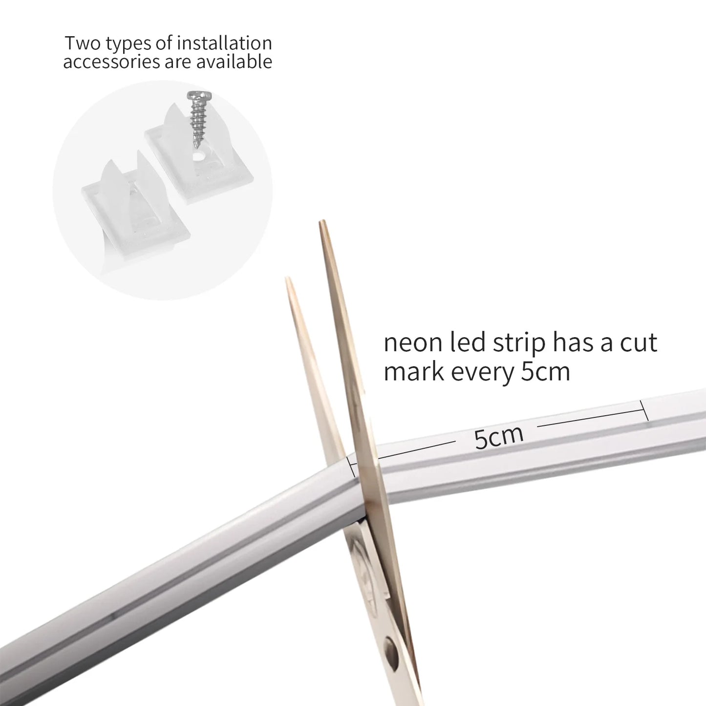 Neon LED Strip 8m 16m 24V 120leds/m LED Strip Dimmable 3000K 6500K Waterproof Flexible Silicone LED Strip For Outdoor Lights