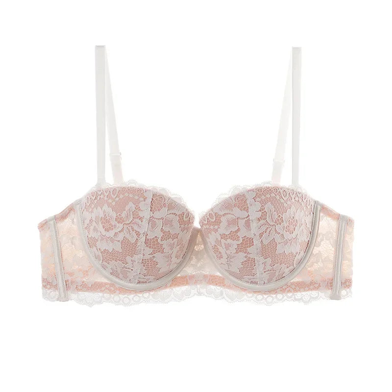 Dawndesslo Half Cup Lace Underwire Push Up Bra For Women