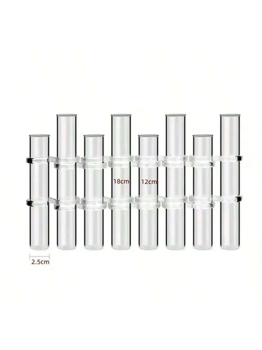 High Concerned Glass Test Tube Flower Vase Hanging Planter For Home Decor