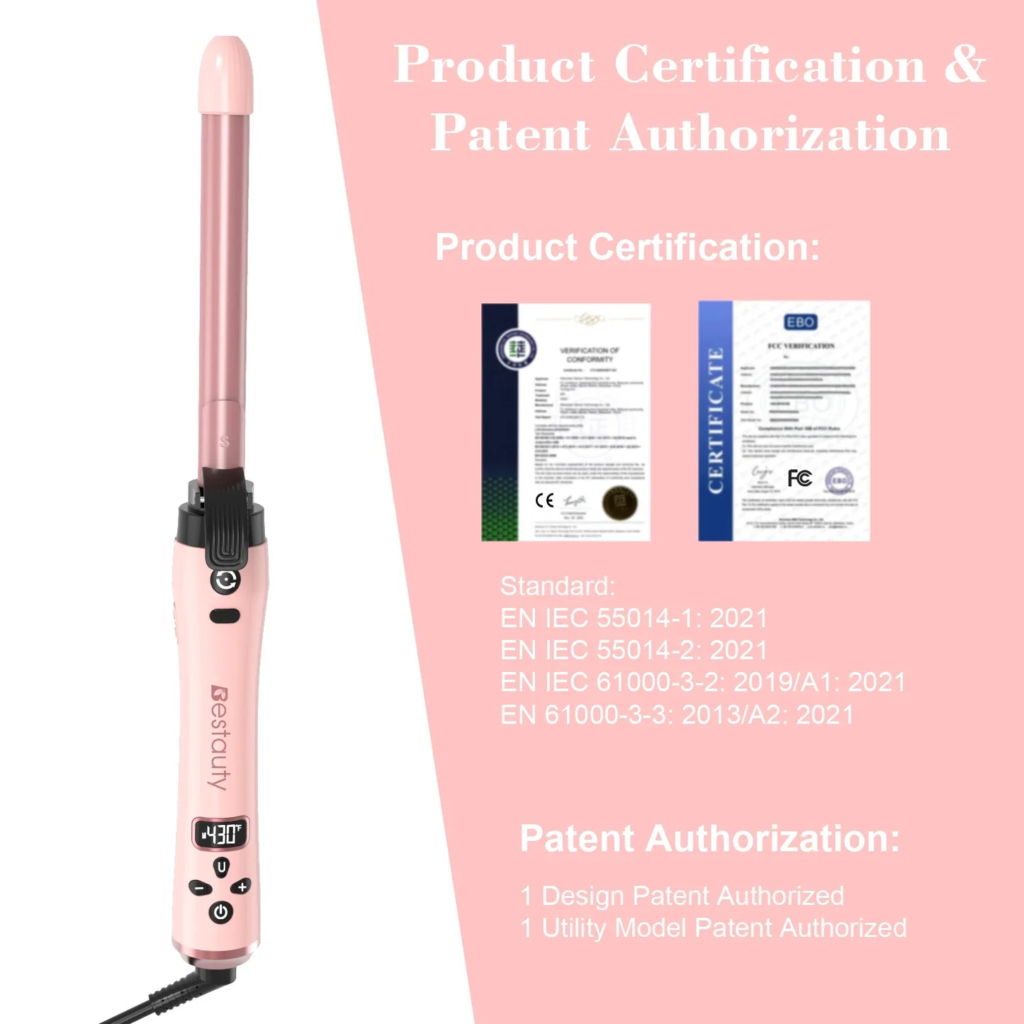 Ceramic Curling Wand Set With Interchangeable Barrels