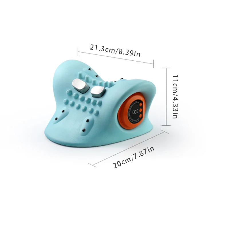 Neck Massager With Finger Pressure And Electric Shoulder Massage