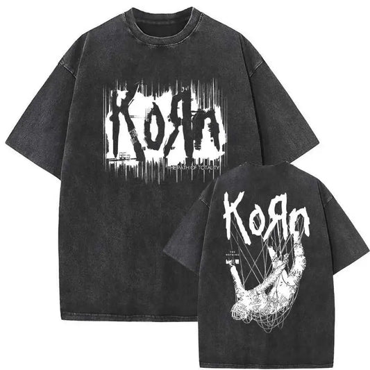 Korn Follow The Leader Mens Rock Band Graphic Vintage Tee