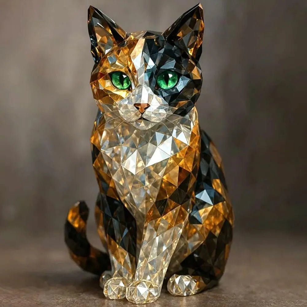 ALLOYSEED Mini Crystal Resin Animal Statue Collectible