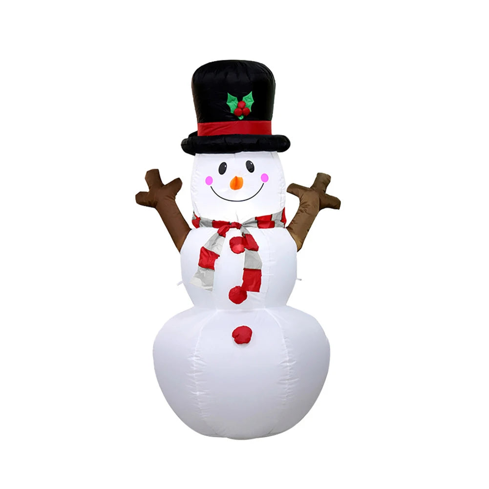 Alloet Inflatable Illuminated Snowman Ornament With LED Light Christmas Decorations