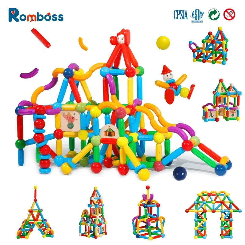 Romboss Magnetic Construction Blocks Educational Toy Kit