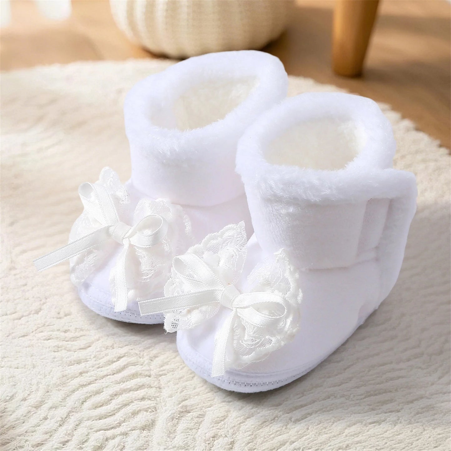CN Guangdong Faux Fur Lined Baby Winter Boots First Walker