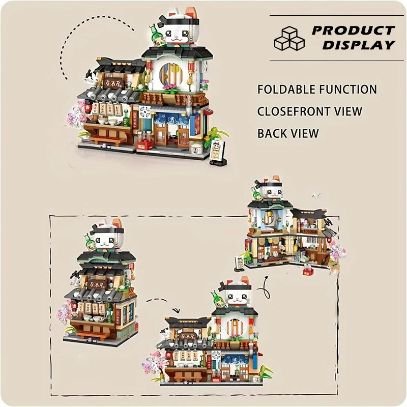 Yangkili Japanese Izakaya View Mini Building Blocks 789