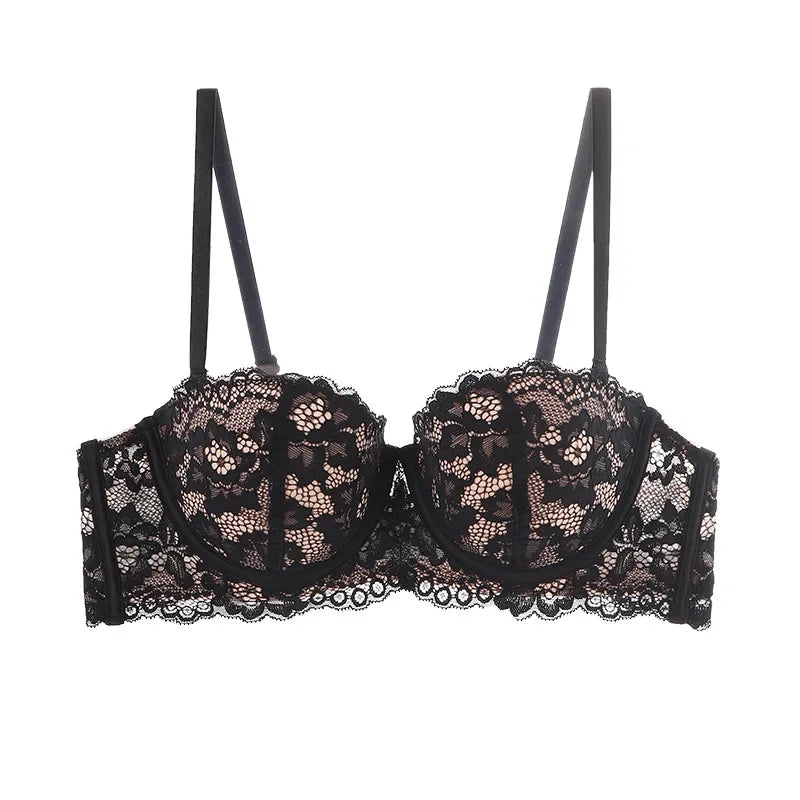 Dawndesslo Half Cup Lace Underwire Push Up Bra For Women