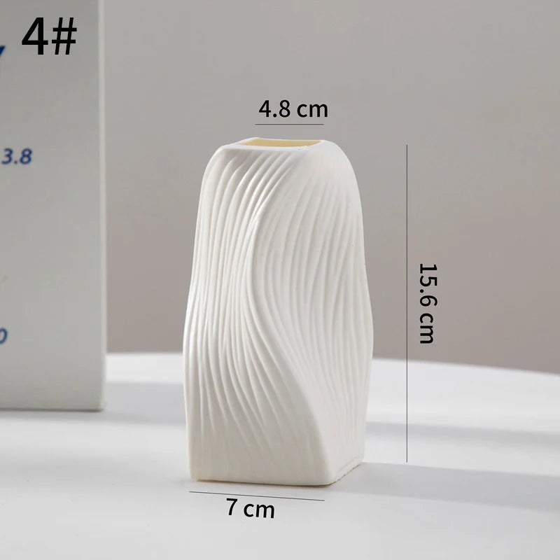 Function Modern Style Plastic Vase For Aesthetic Floral Arrangement