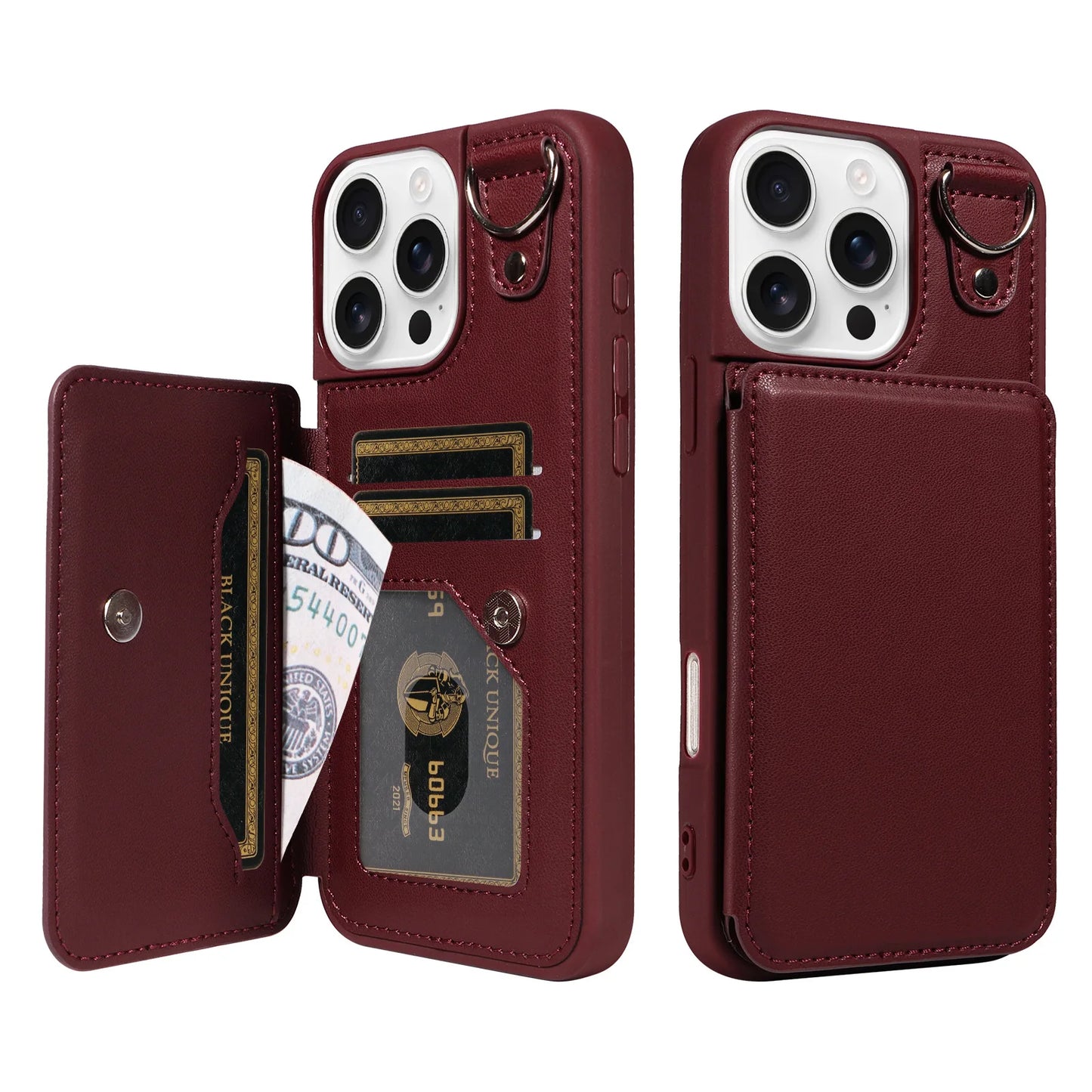 Compatible Apple Crossbody RFID Blocking Card Holder Wallet