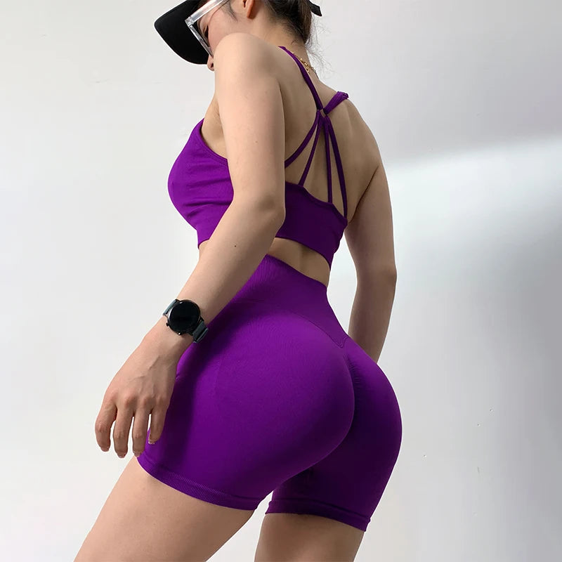 Women Yoga Sets High Waist Workout Outfits Tracksuit