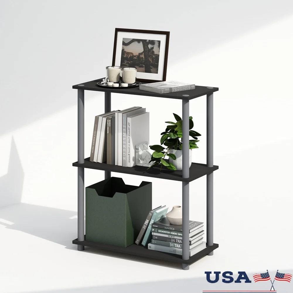 XMSJ Turn-N-Tube 3-Tier Multipurpose Display Rack Bookcase