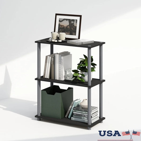 XMSJ Turn-N-Tube 3-Tier Multipurpose Display Rack Bookcase