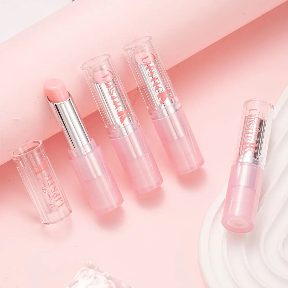 4-piece colored lipstick, long-lasting moisturizing, moisturizing, non discoloring, non staining cup, waterproof warm changing l