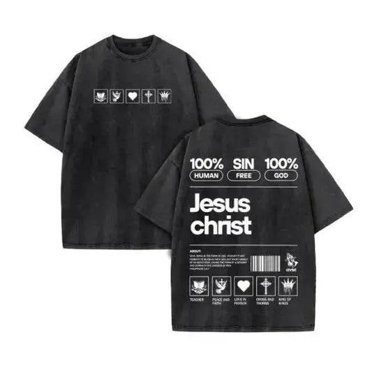 Summer Christian Jesus Design Unisex Short Sleeve Print T Shirt